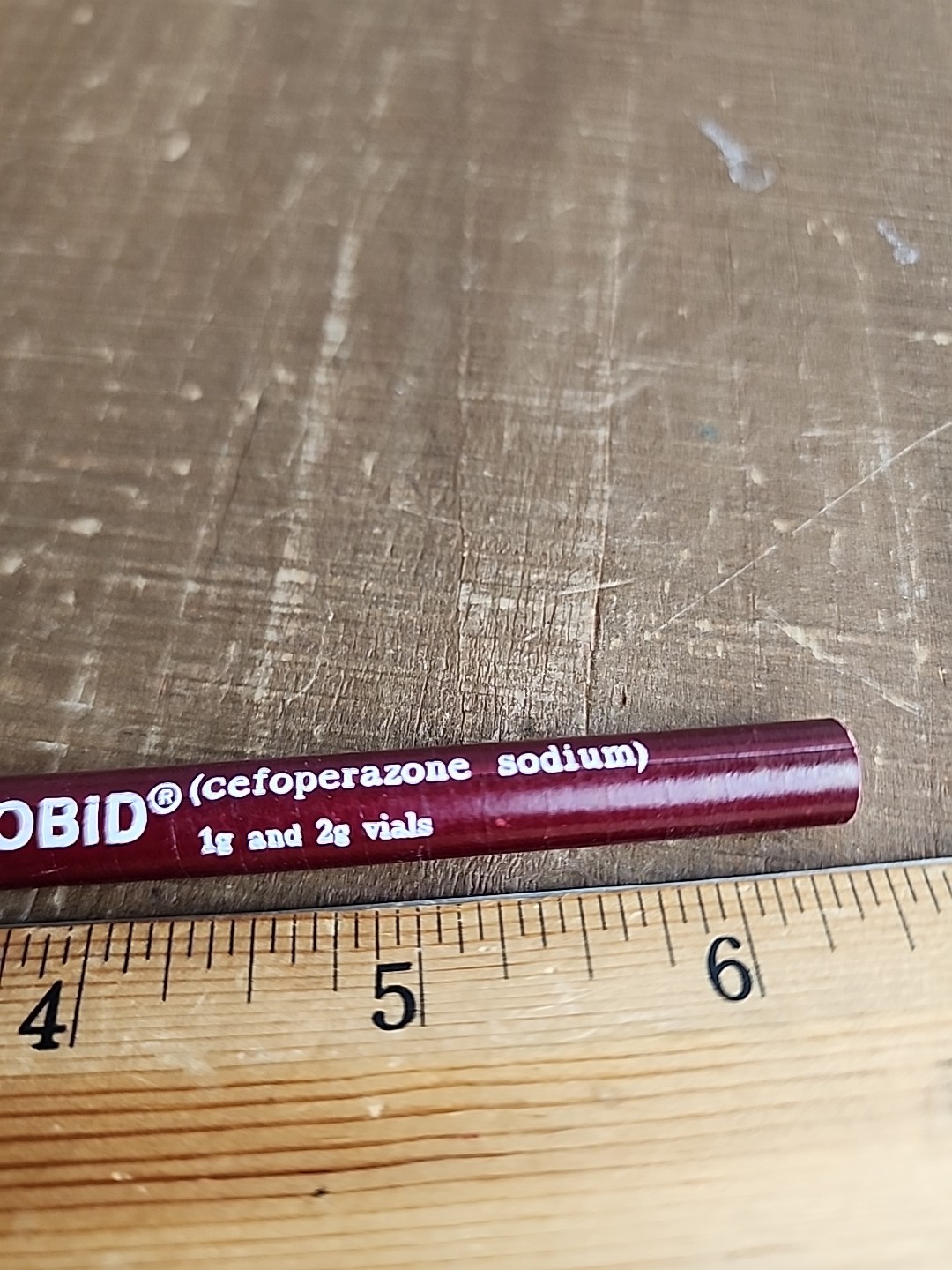 CEFOBID CEFOPERAZONE ROERIG PFIZER PHARMA VTG Advertising Paper Wrapped Pencil