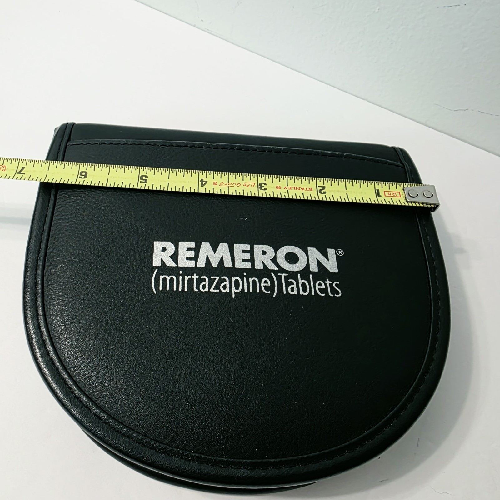 REMERON Pharmaceutical Rep Black CD Music Zip Around Holder Storage Case