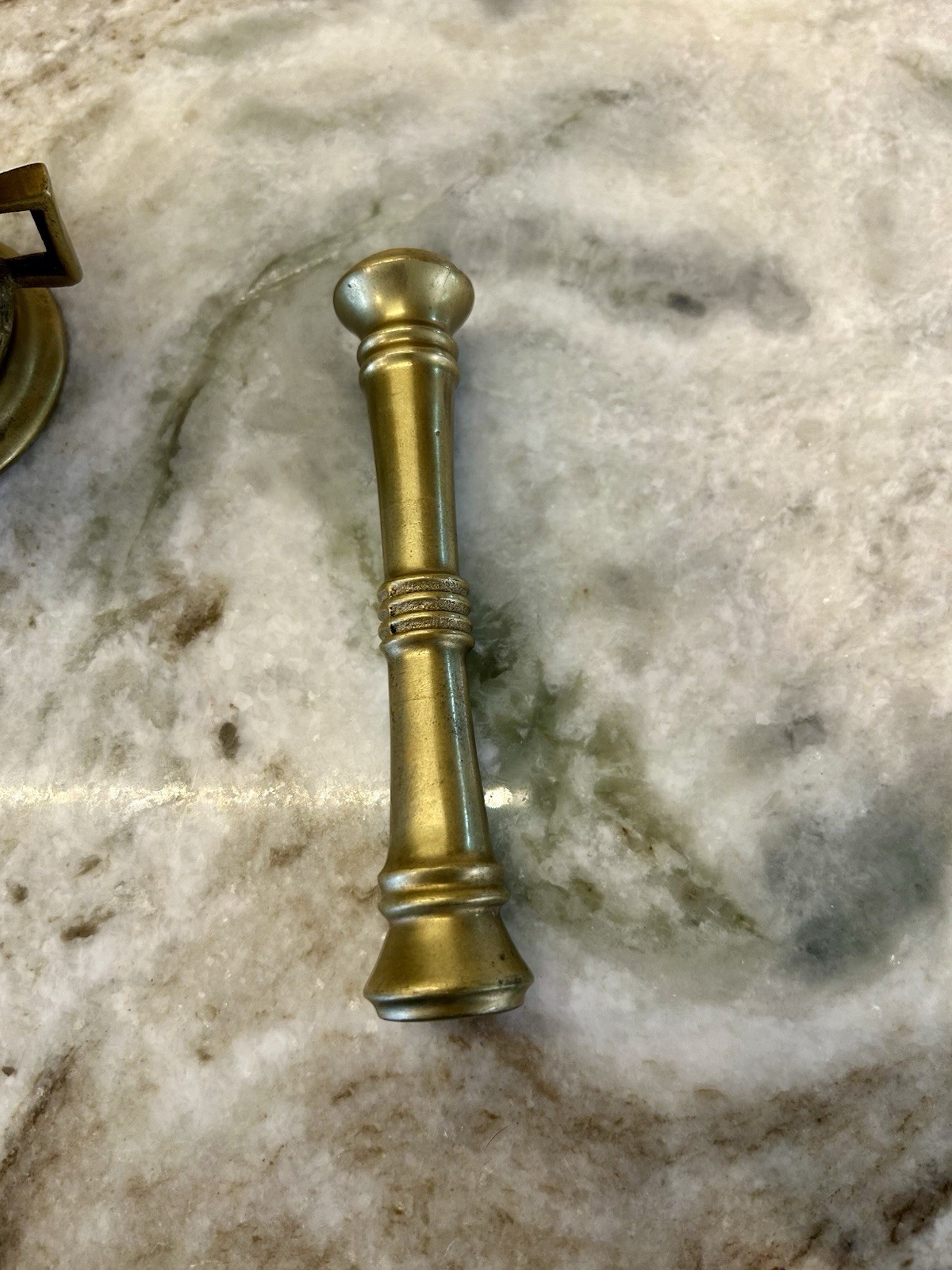 Vintage Mortar & Pestle Solid Brass Apothecary From 1960-70’s