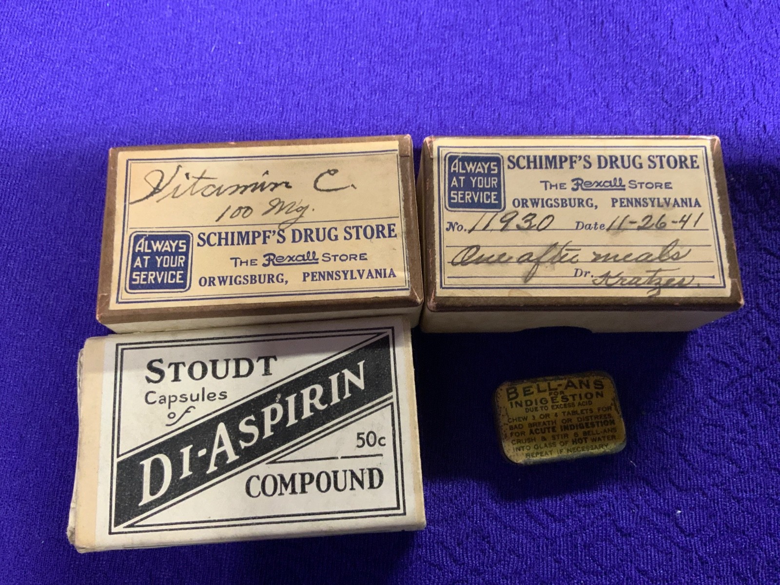 Vintage Pharmaceutical Containers