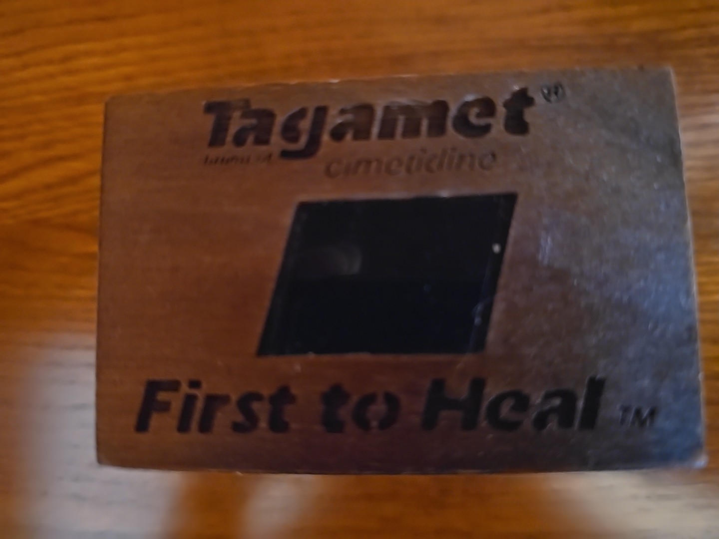 Pharmaceutical Drug Rep Promo Tagamet Paper Clips and Wooden Clip Holder Vintage