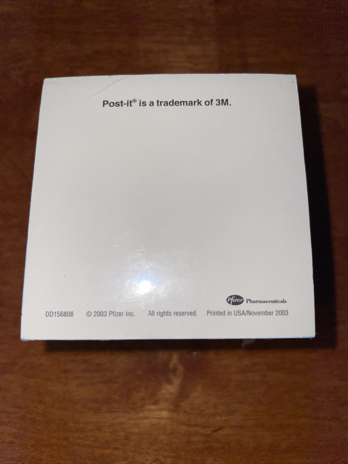 Vintage 2003 Pfizer’s Detrol Sealed Post-it Note Pad Cube *NOS*