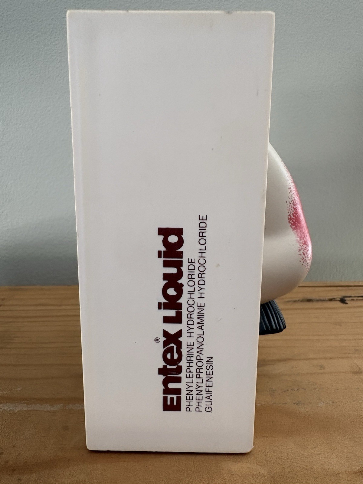 Entex Liquid Small Tissue Box Holder Pharmaceutical Advertisement
