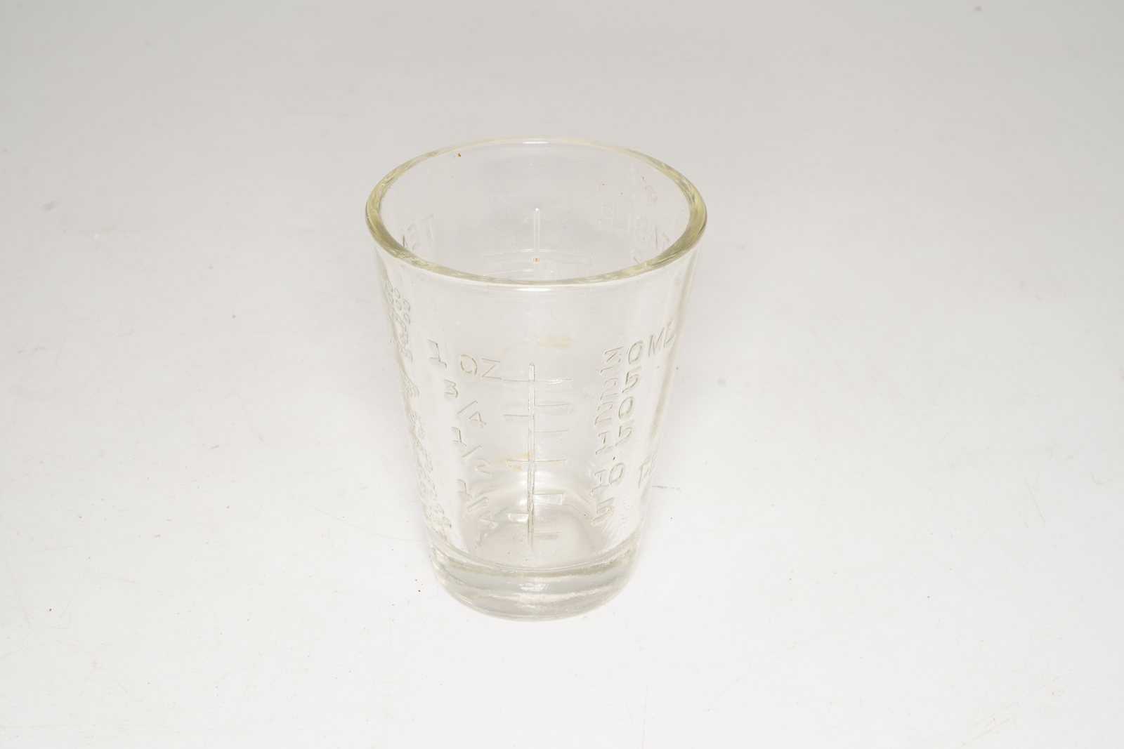 Apothecary Dose Measurement Cup Teaspoon ML Glasco