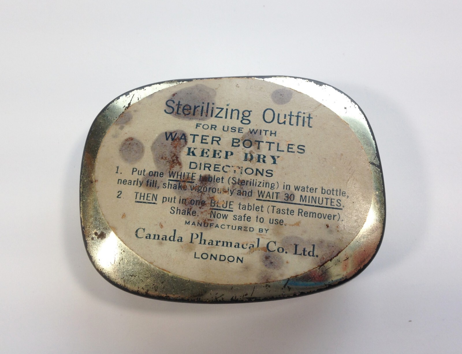 Sterilizing Outfit Tin Box Vintage pharmacy drug store Canada Pharmacal Co