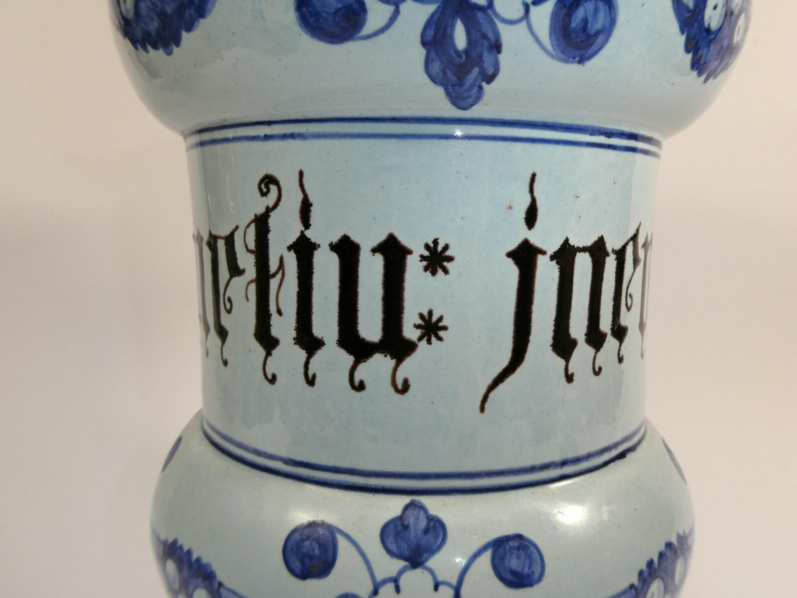 Faience Pharmacy Vessel Early 19th Century A-9