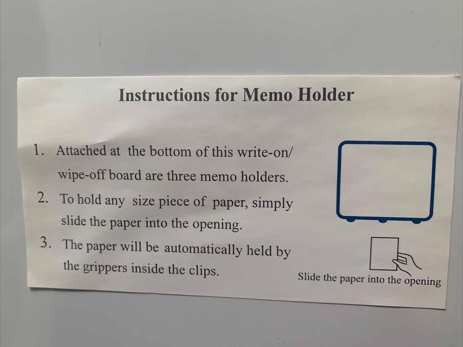Magnetic White Board Augmentin Pharmaceutical Promotional New With Message Clips