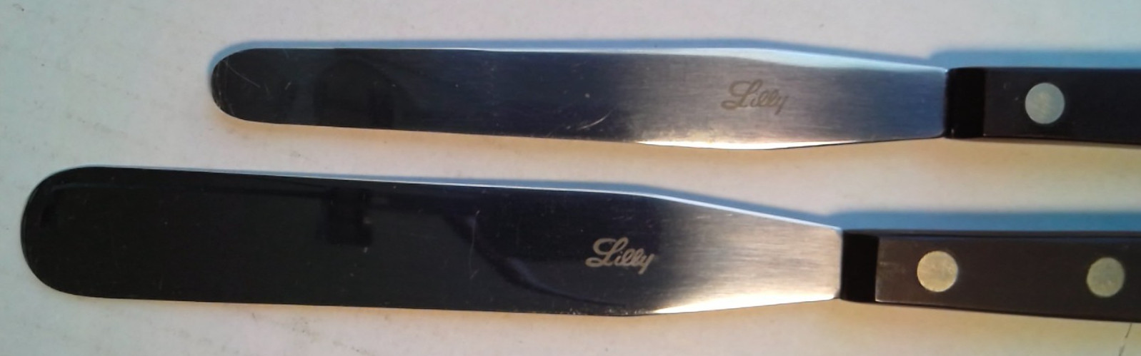 Vintage Eli Lilly Rx Pill Counting Spatulas Set Pharmacist Pharmaceutical Tools