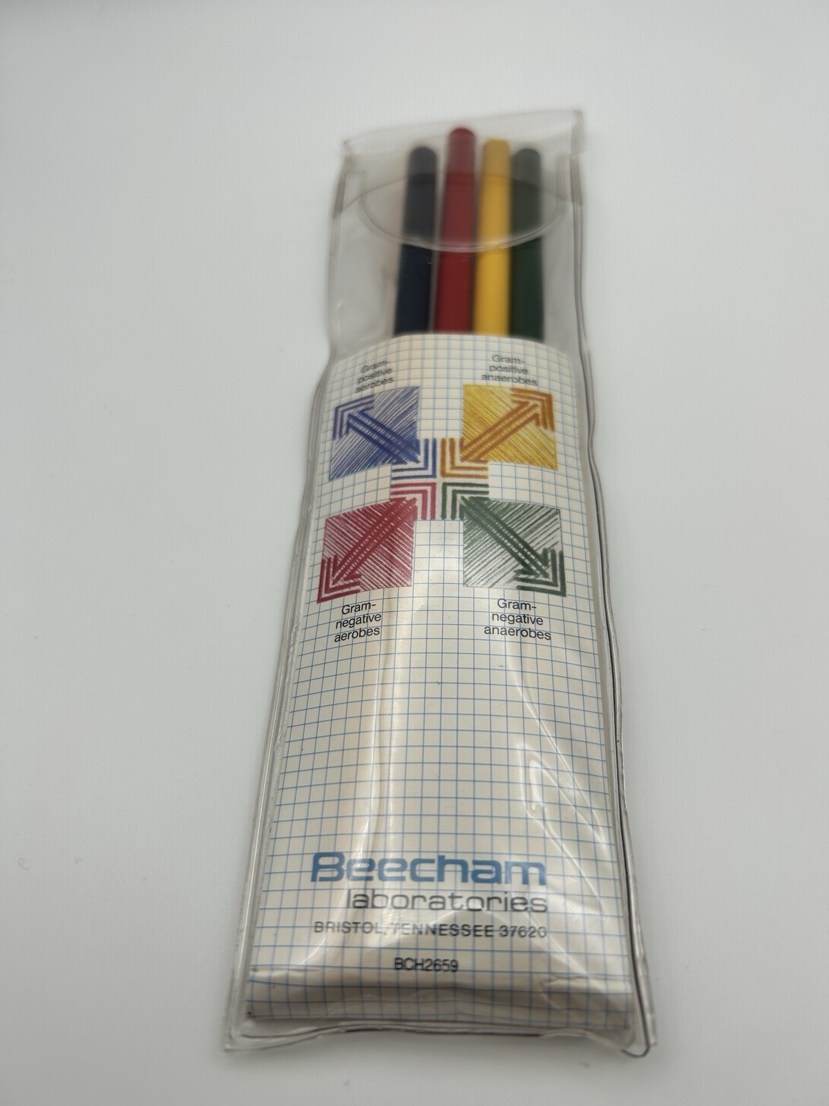 Vintage Pharmaceutical Drug Rep Ticar Colored Pencils Set