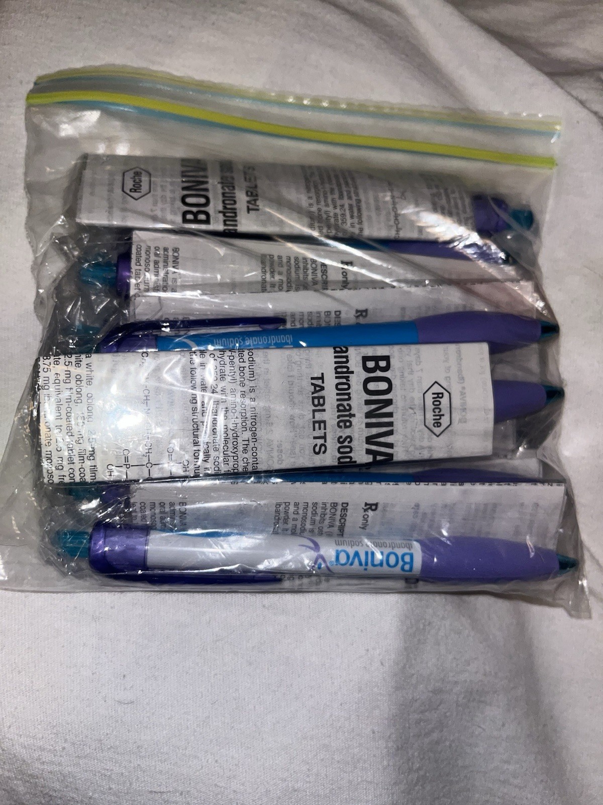 Boniva Ink Drug Rep Pens Lot Of 9