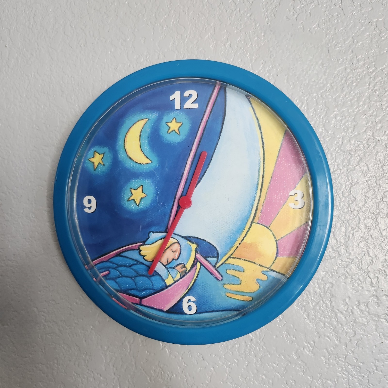 Vintage Ambien Drug “Simone” Sleepy Girl Clock Pharmaceutical Drug Rep WORKING