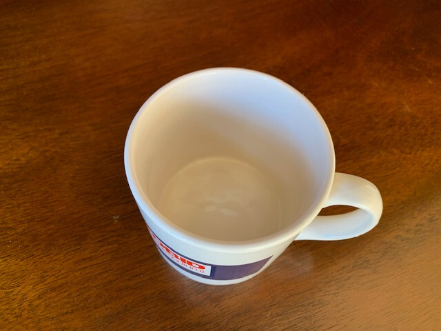 Drug Rep Cefobid “temperature sensitive” coffee mug new, never used.