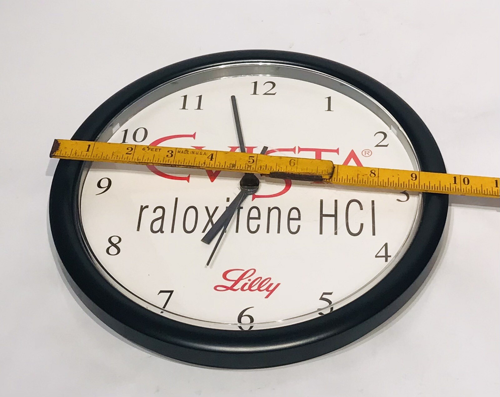 Wall Clock Promo Pharmaceutical 10 IN QUARTZ Wall Clock Evista raloxifene HCL
