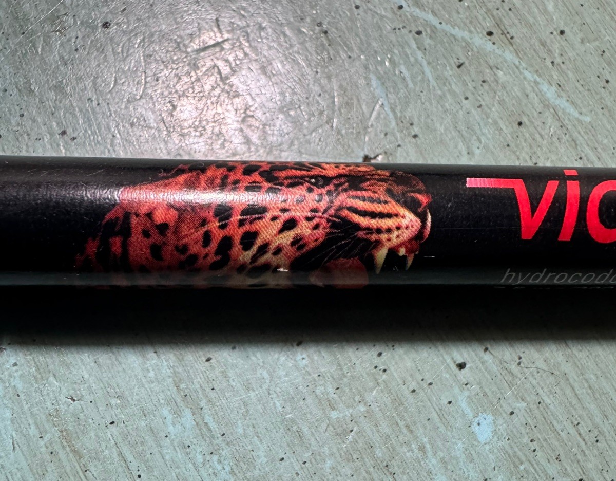 VICOPROFEN Hydrocodone PEN: Black/Orange/Tiger – Plastic -Pharmaceutical Promo