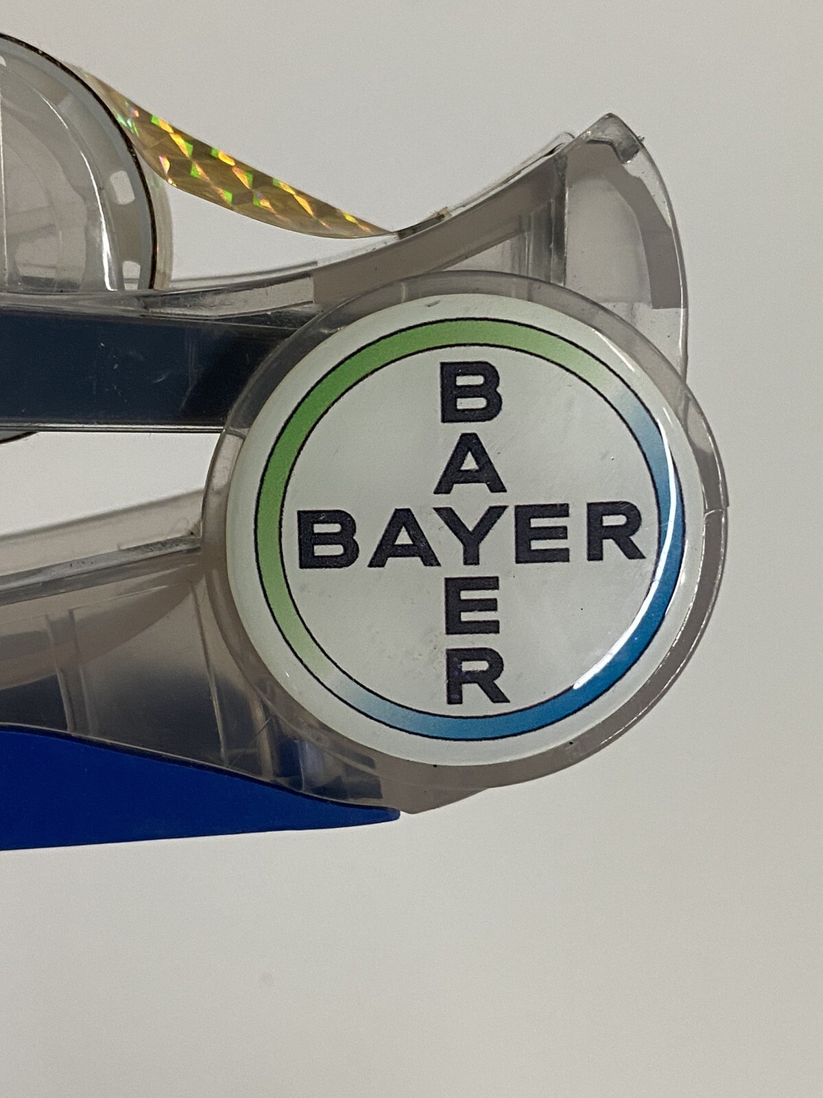 Vtg Bayer Pharmaceutical Promo Stapler/Tape Dispenser (Working)-super rare