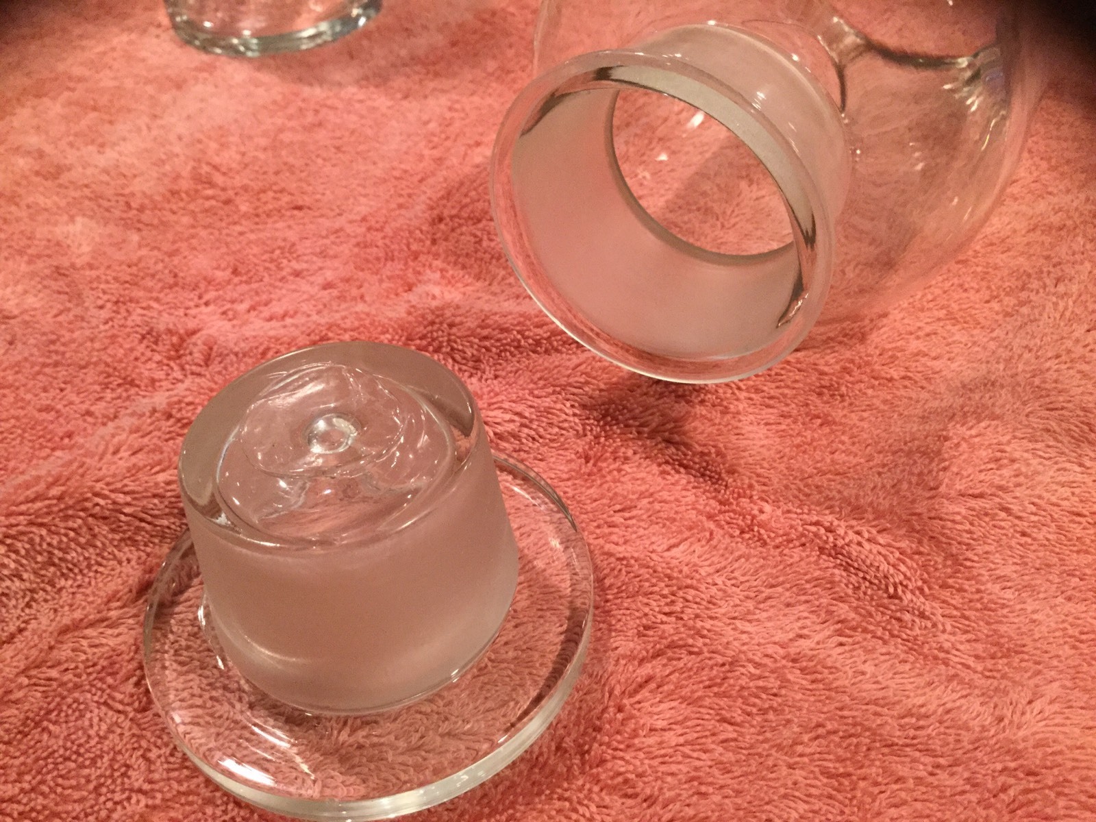 3 LARGE and 1 SMALL ANTIQUE GERMANY APOTHECARY JARS