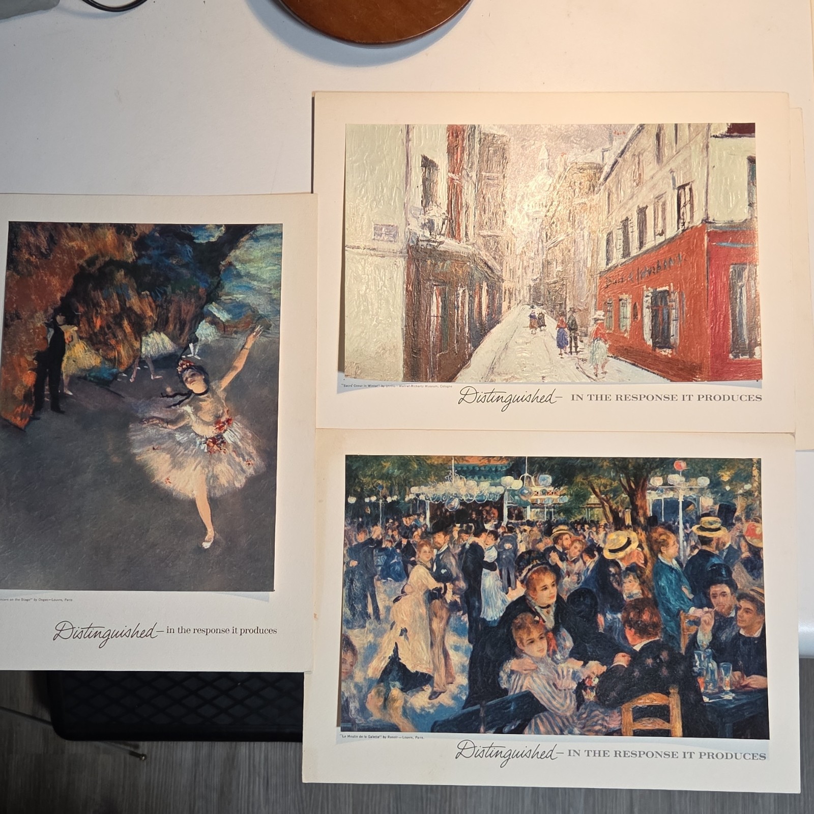 Vintage 1962 Pfizer Pharma Art Print Lot (9) Impressionist Distinguished Campaig