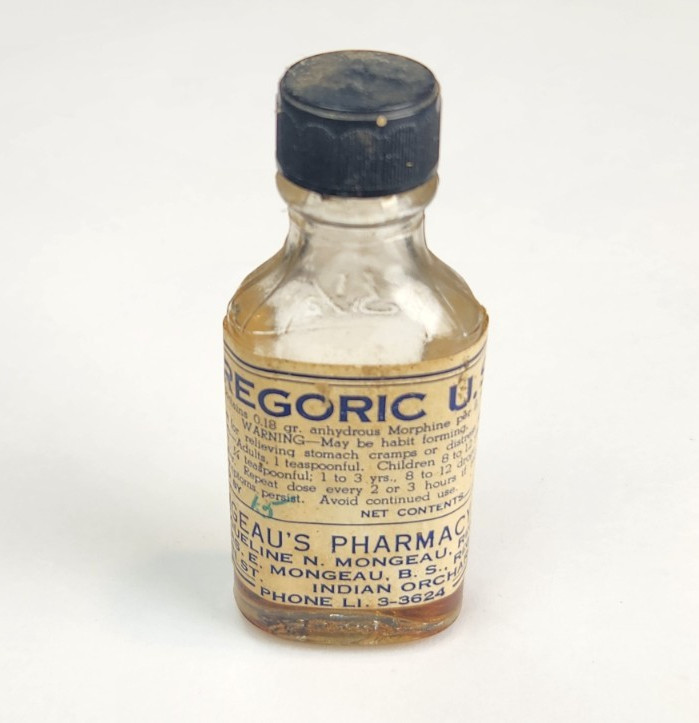 Vintage Morphine Narcotic Medicine Paragoric USP Elixir Bottle Empty