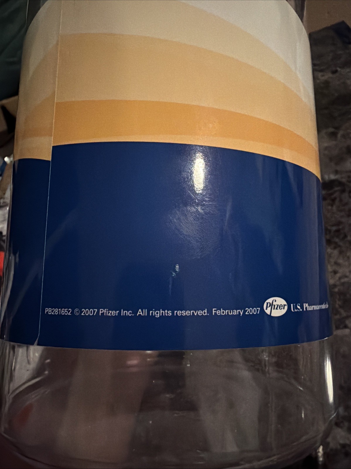 Pfizer Pharmaceuticals Lyrica Cotton Ball Container Drug Rep Promo 2000s