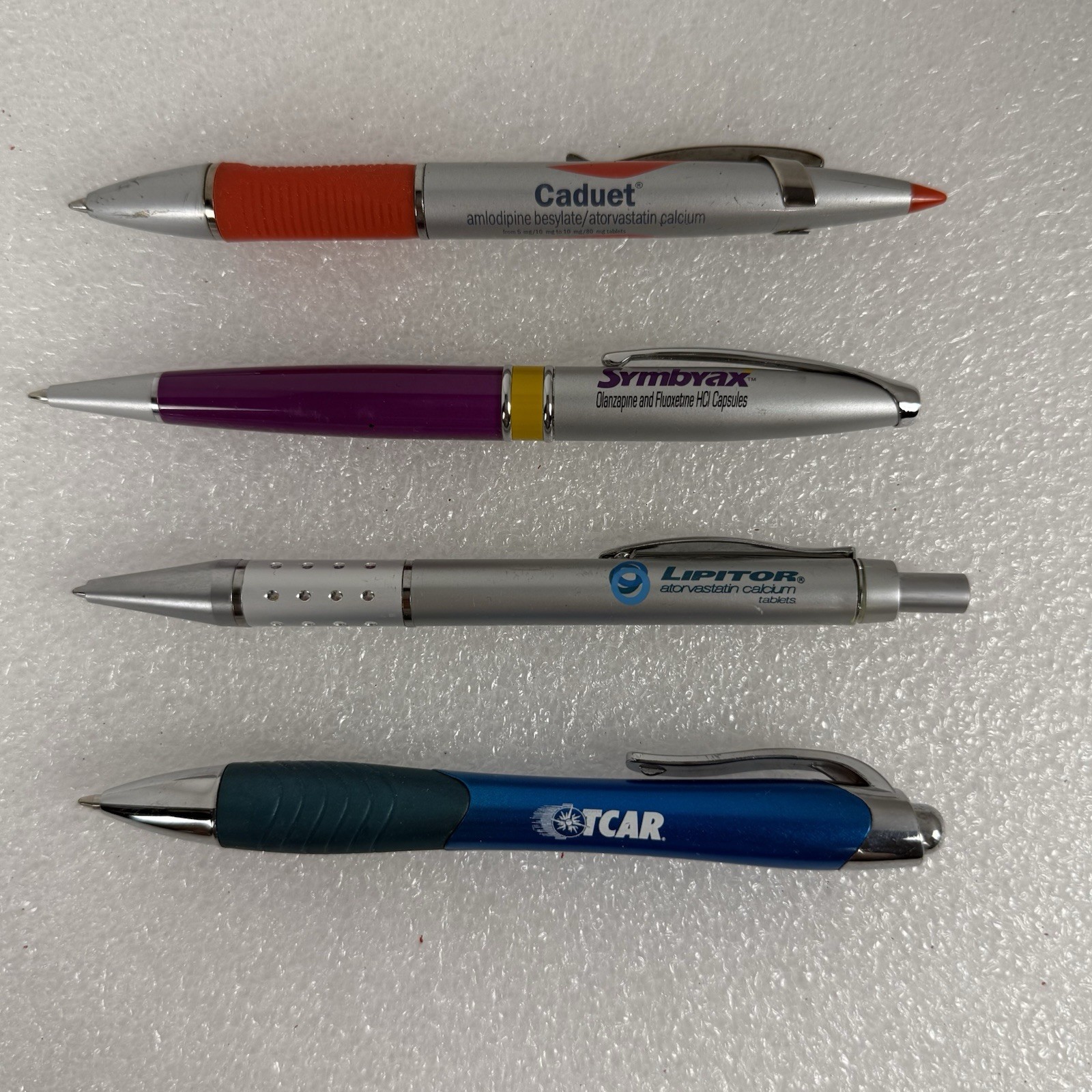 Lot Of 4 Drug Rep Pharmaceutical Medical Promo Pens Medical Advertising