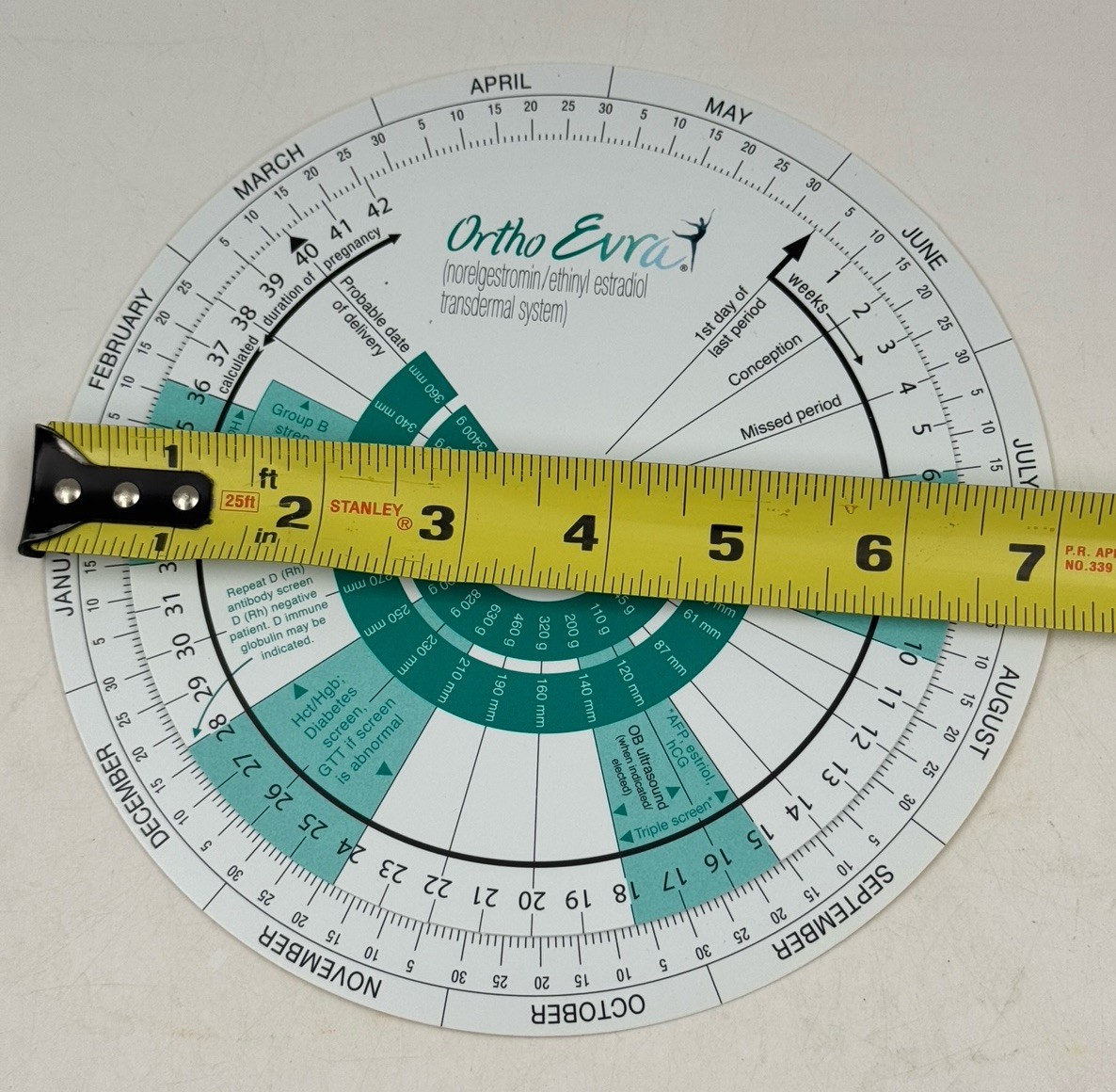 Pregnancy Wheel: Due Date Calculator / Body Mass Index (BMI) Calculate Dual Side