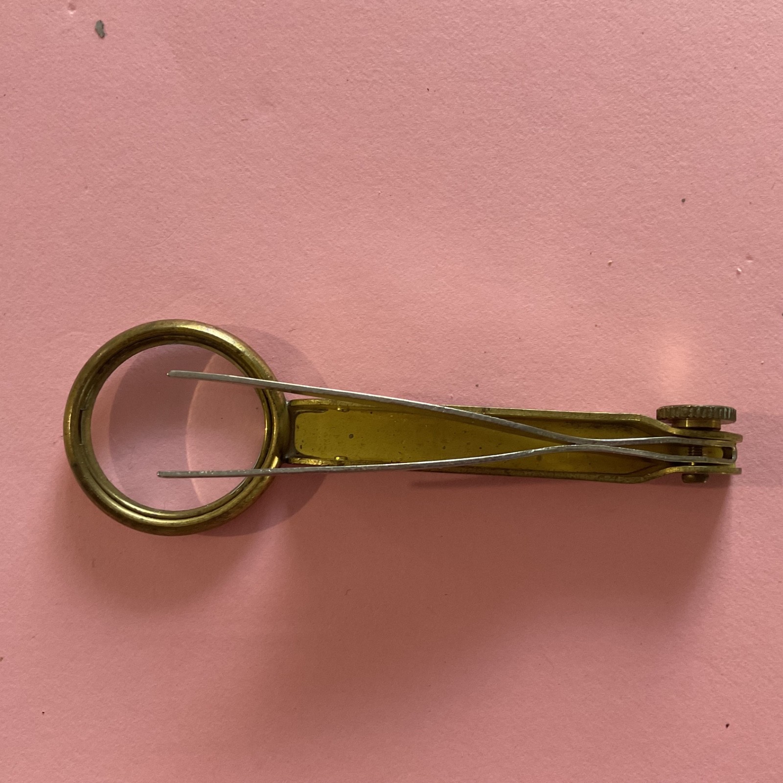 Rare Triavil Magnifying glass Tweezer Pharmaceutical Promo Advertising