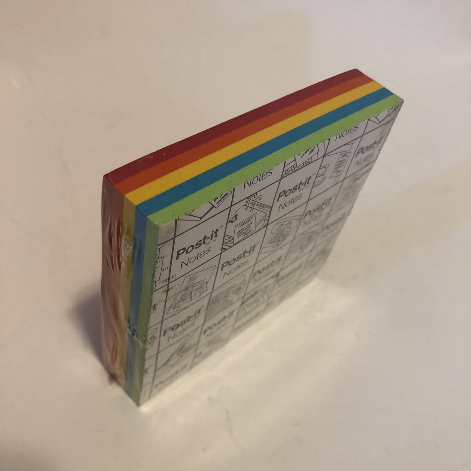 Rainbow Colors Post It Paper Sticky Note Pad Vintage Pepcid Drug Advertising