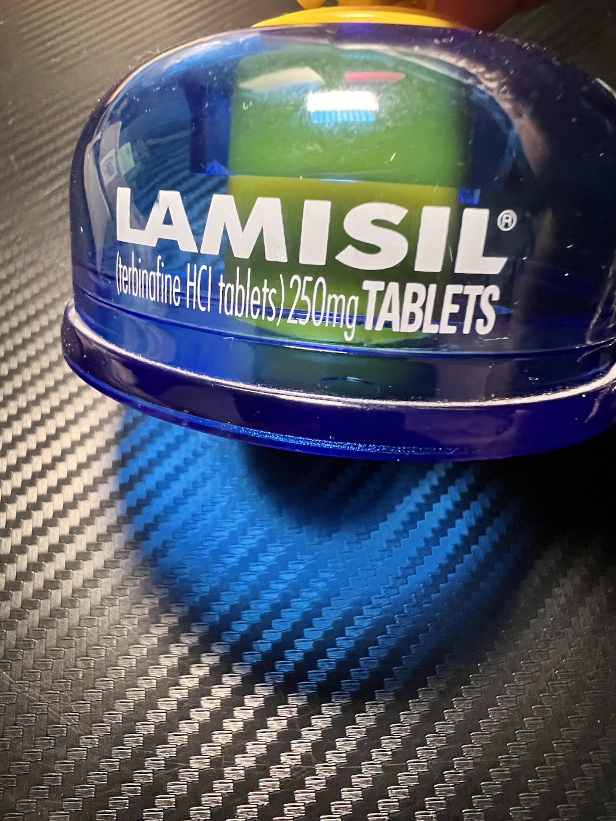 Drug Promo LAMISIL Collectible Desk Top Bug Crushed by Pill Paper Clip Dispenser