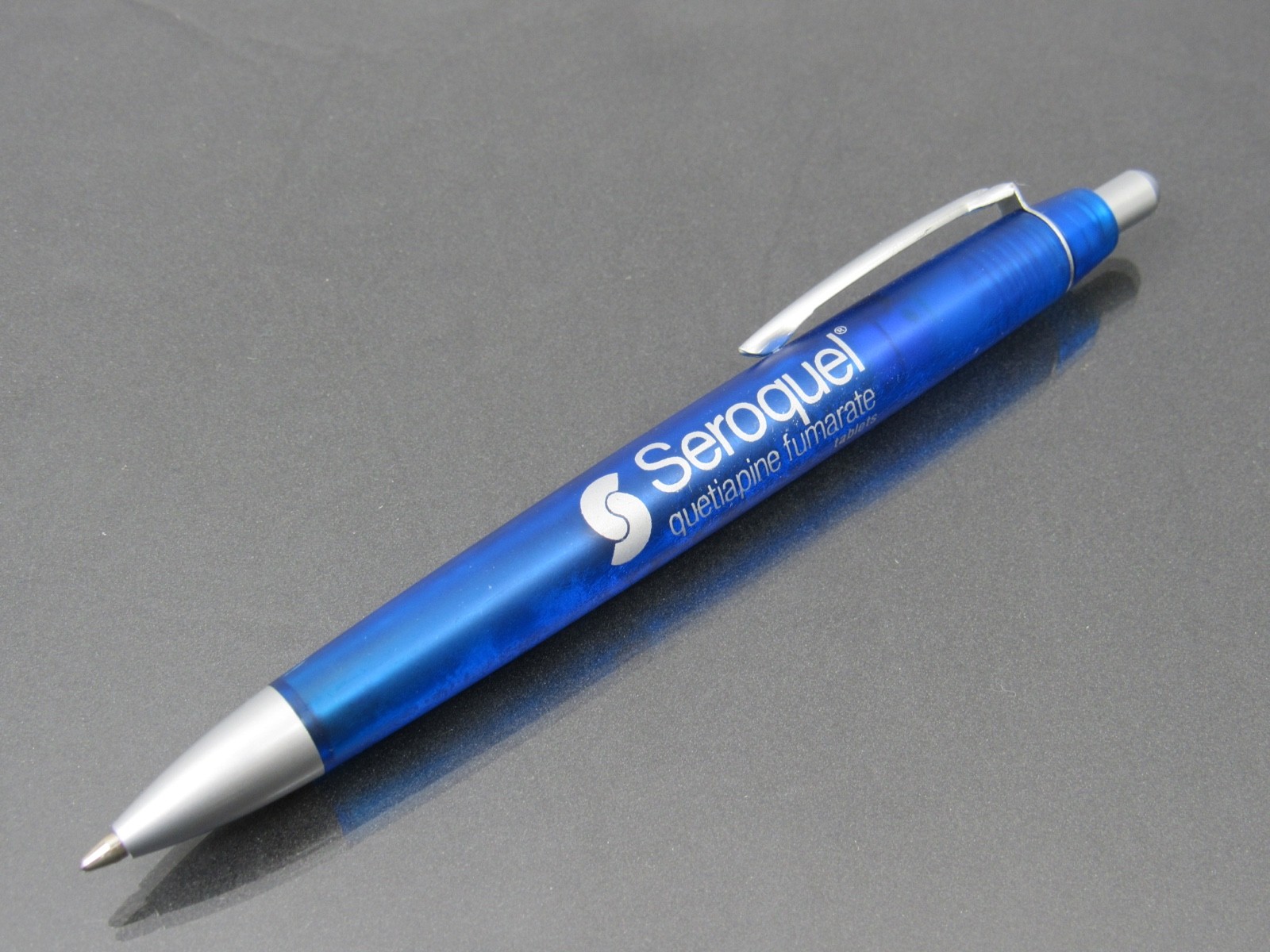 Seroquel Blue PEN, Sticky Notes, Page Flags Drug Rep Pharmaceutical Advertising