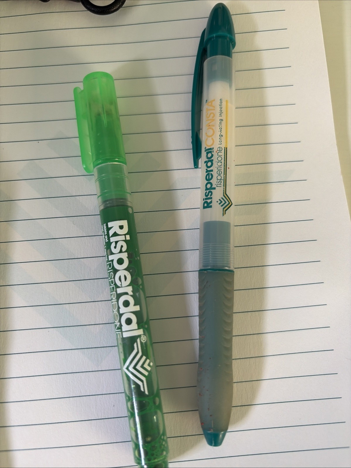 RARE VINTAGE Risperdal Drug Rep Merch includes lanyard, mug, highlighter & pen