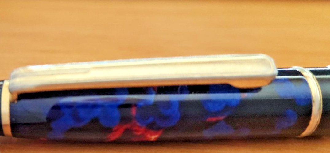 Floral Metal Diflucan Pen Writes Black Drug Rep Collector Medical FREE SHIPPING!