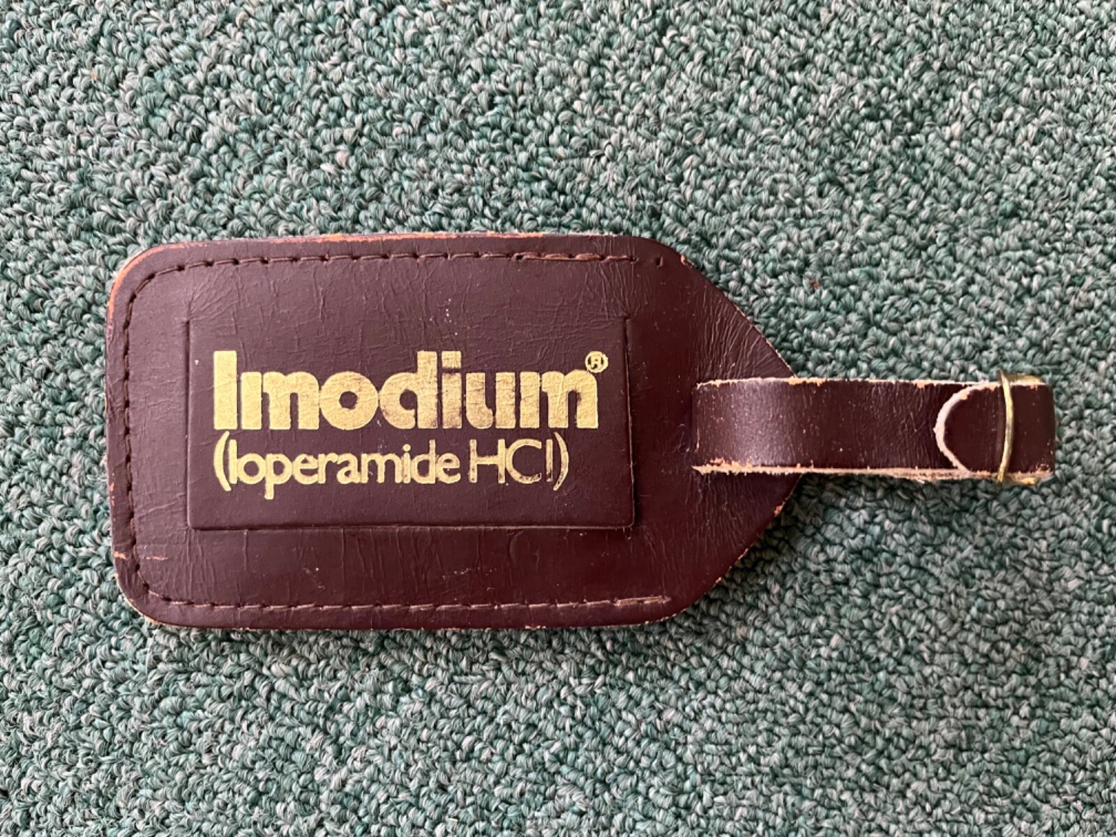 pharmaceutical drug rep tote & laptop carry bag & leather id tags