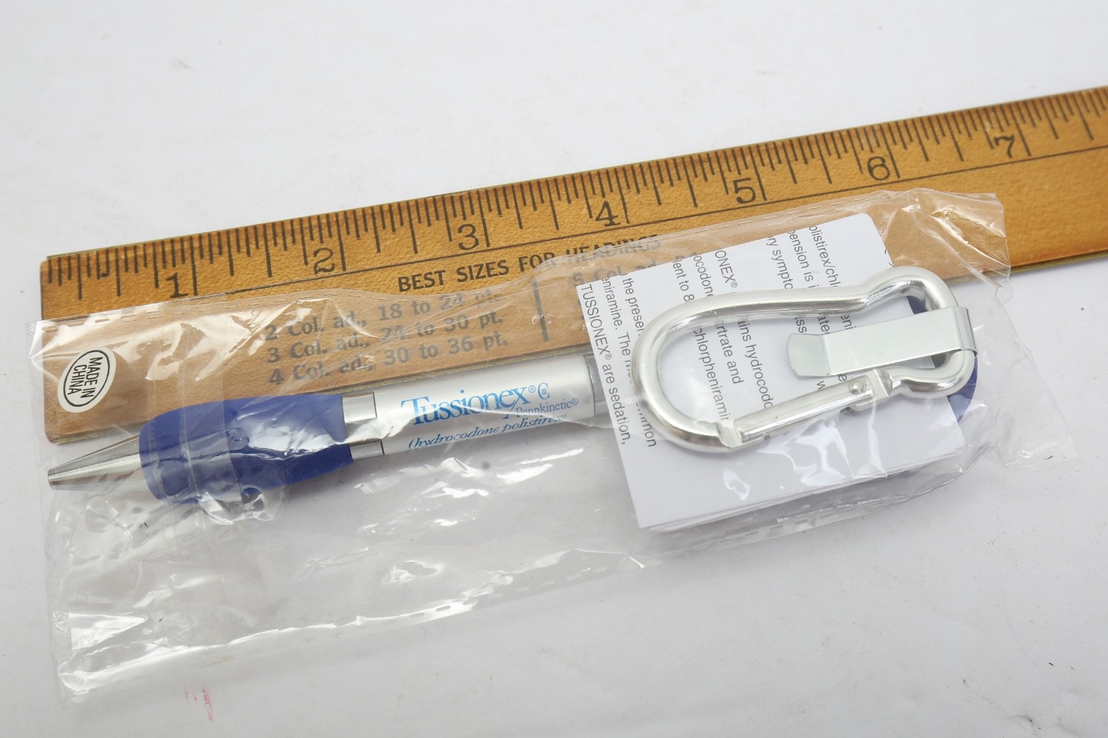 Tussionex Pennkinetic Pharma Promo Retractable Pen Hydrocodone Chlorpheniramine