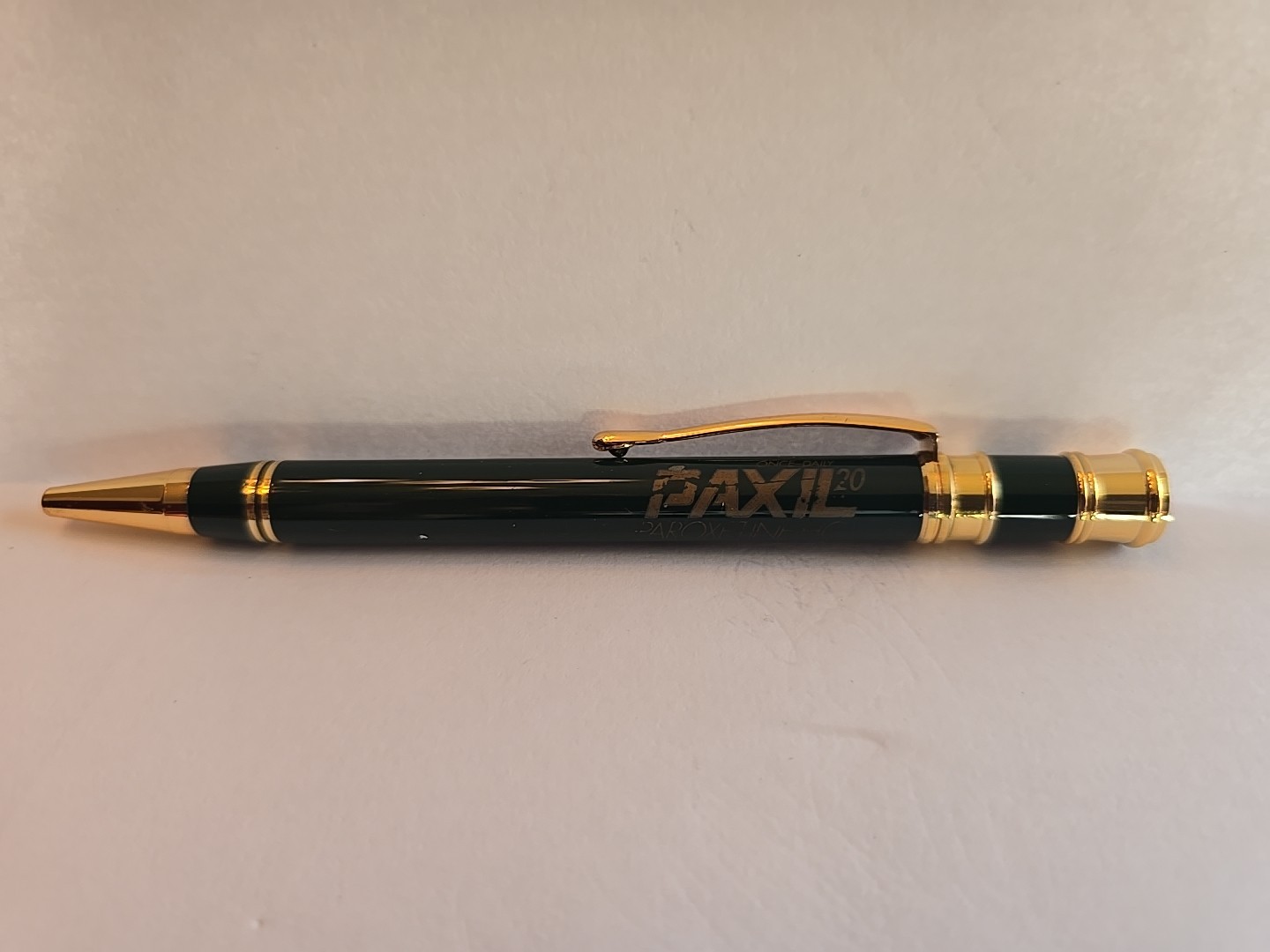 Paxil Ink Pen Pharmaceutical Drug Rep Metal Pen Promo Medical Vintage