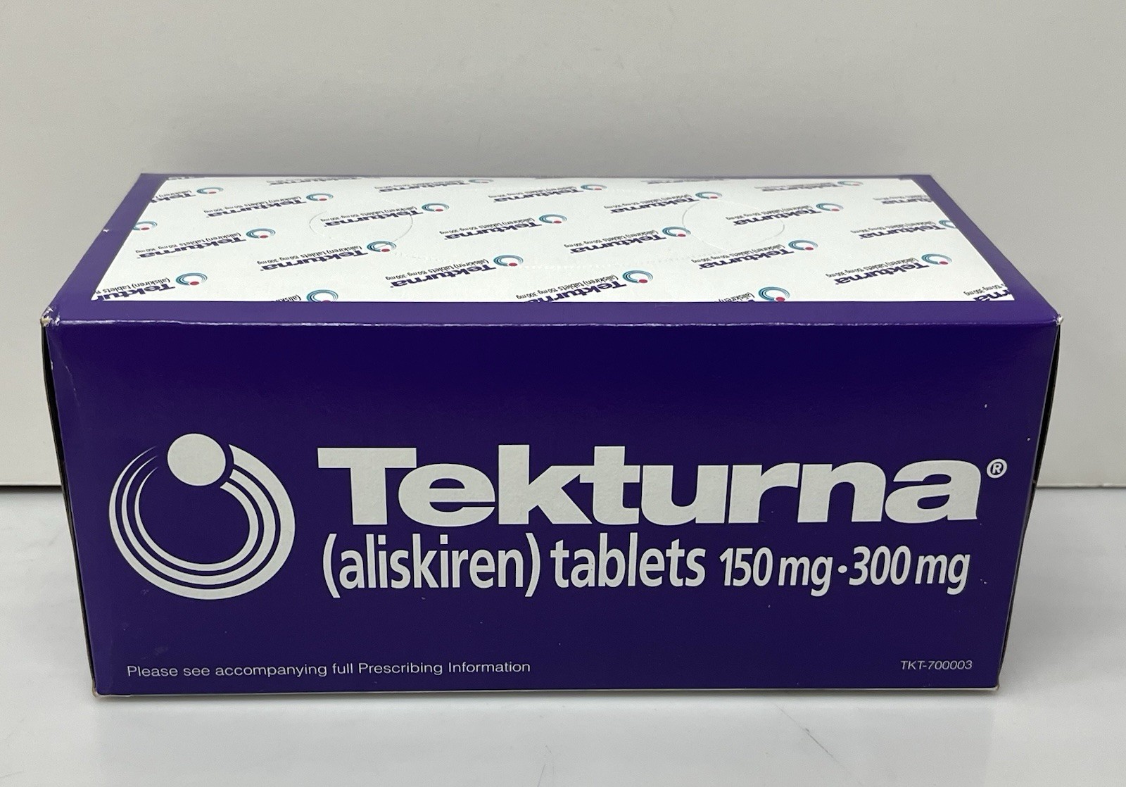 Tekturna Tablets Medicine Tissue Box Advertising FULL UNOPENED Drug Rep