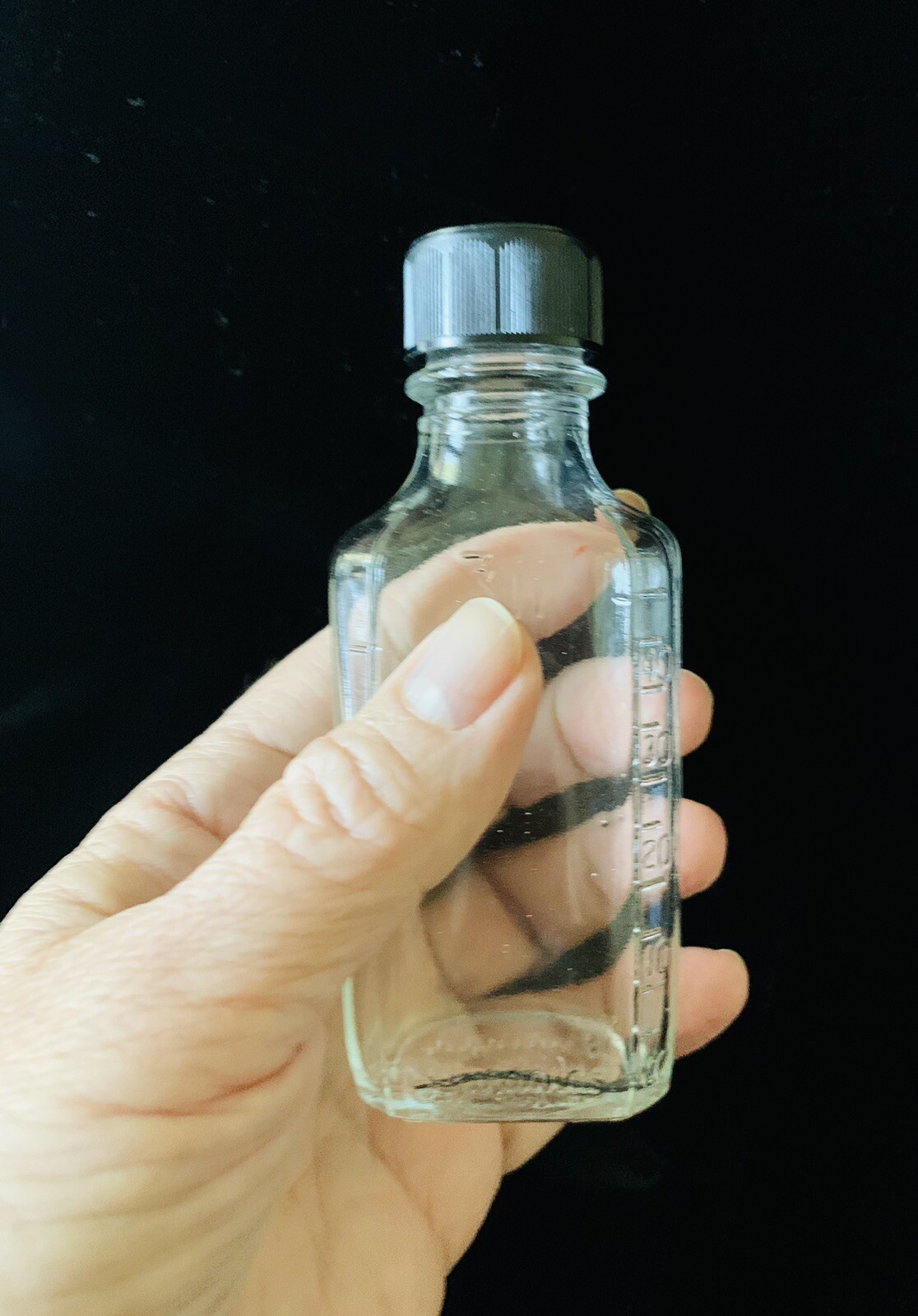 Lot Of 5 Imperfect Clear & Brown Apothecary Glass Bottle Pharmacy Meds 2.5-4.5”