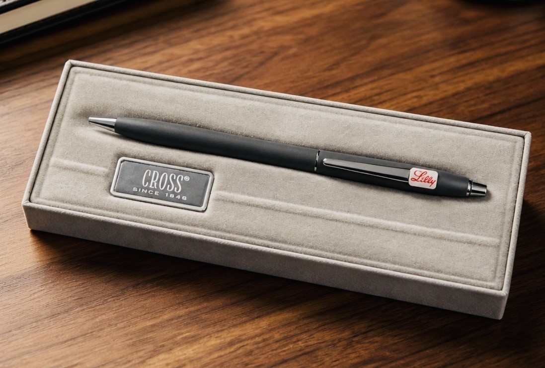 CROSS Classic Century Pen with LILLY logo on Emblem-VINTAGE Drug Rep Pharma