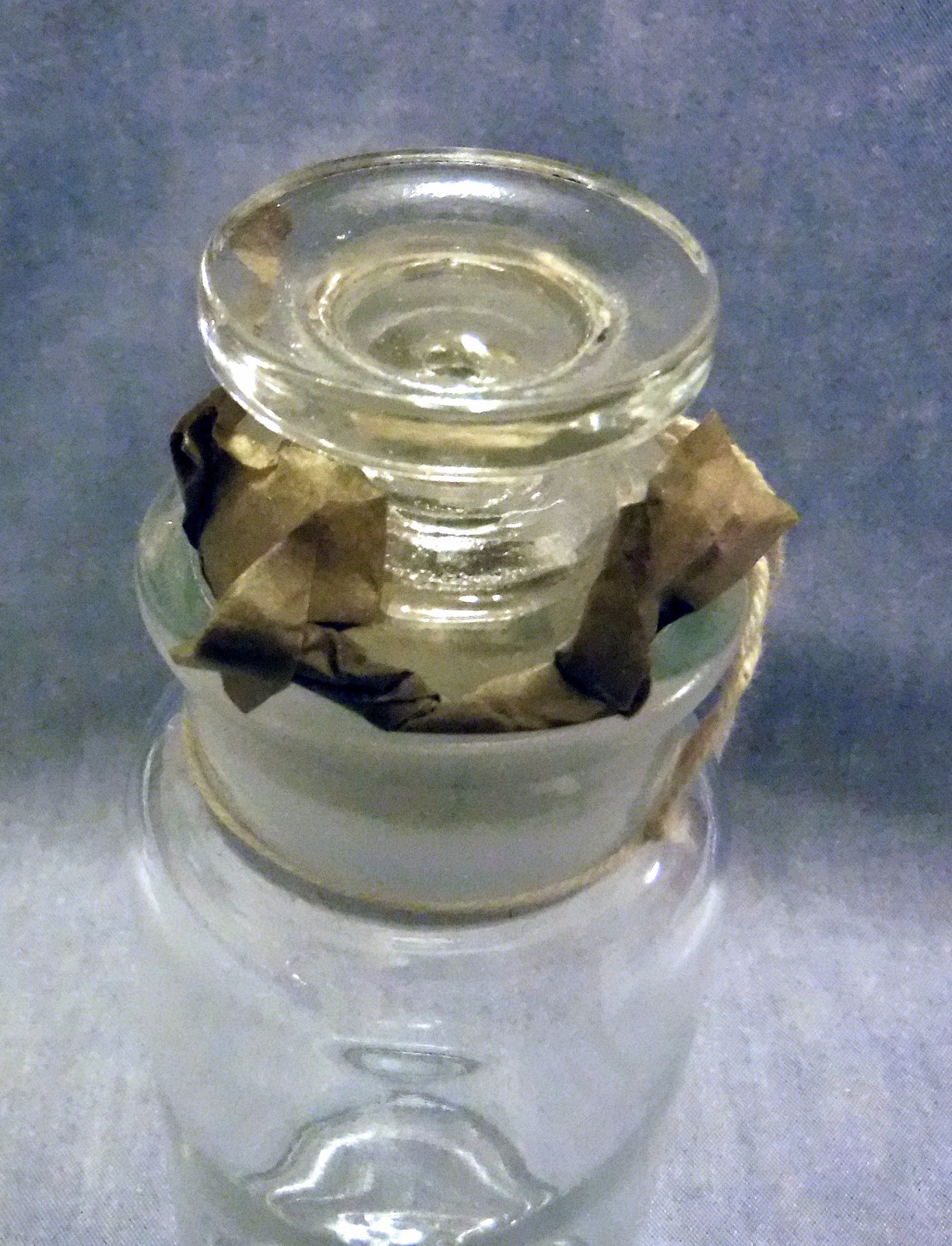 NOS TCW (Wheaton) Co 8oz Apothecary Jar w Lid Powder Surveillance Bottle US NAVY