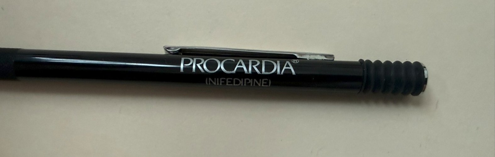 Rare Vintage PROCARDIA ( nifedipine ) Steel Pen original box tested-works
