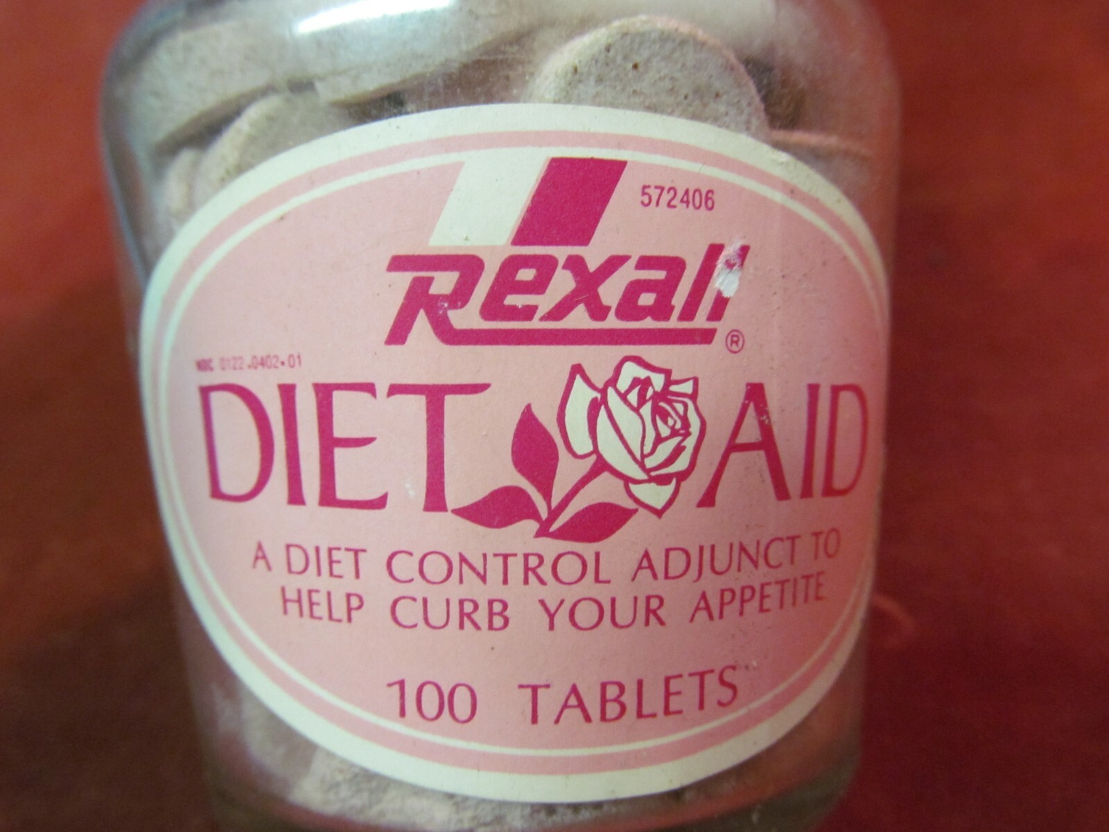 NEW OLD STOCK REXALL DIET-AID 100 TABLET BOTTLE