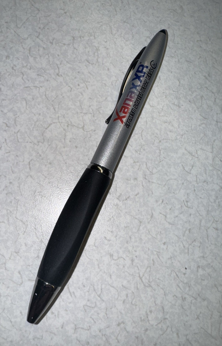 XANAX XR Alprazolam PEN: Silver- Metal – Ball Point-Pharmaceutical Promo