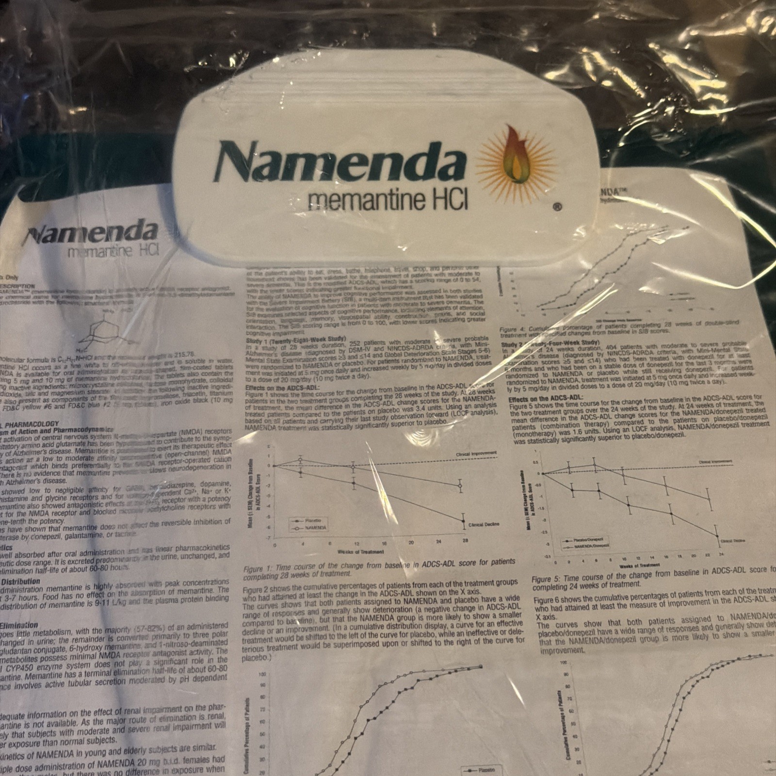 Namenda Pharmaceutical Clipboard Drug Rep Promo 2000s