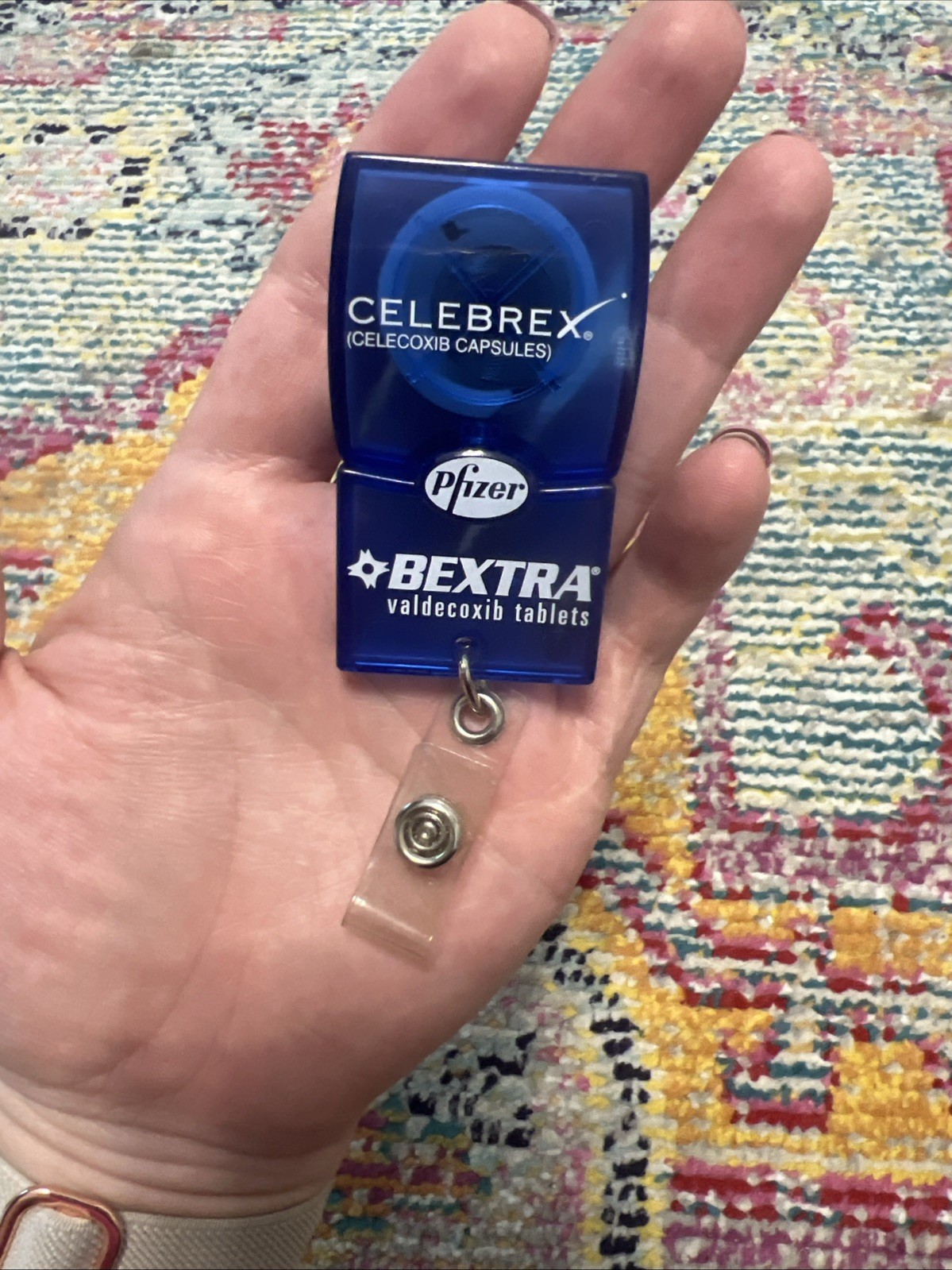 Celebrex Bextra Pfizer Retractable Badge Holder Collectable