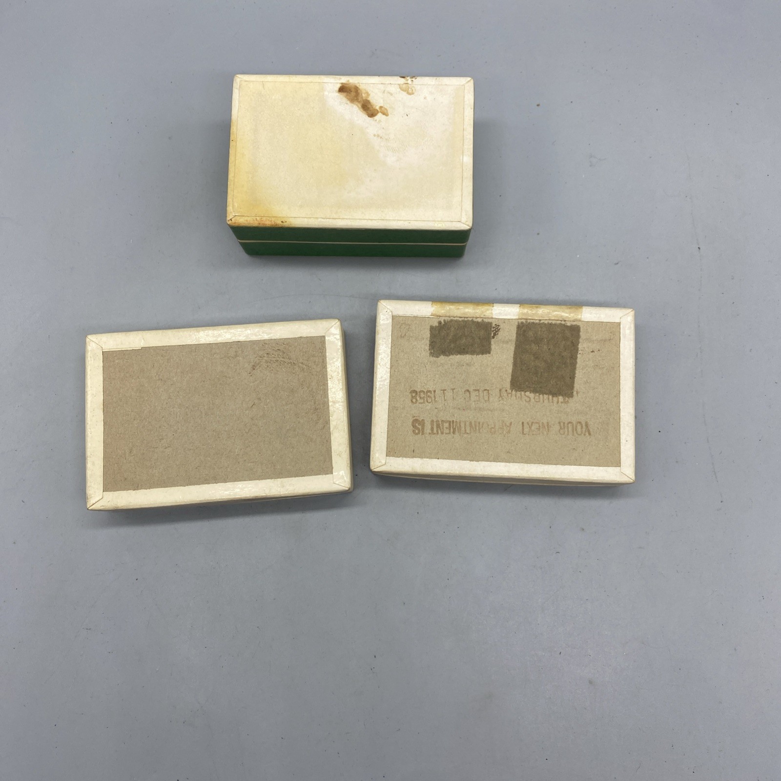 (x3) VTG Pharmacists RX Pill Box Drug Cardboard Osler Prescription Shop OKC