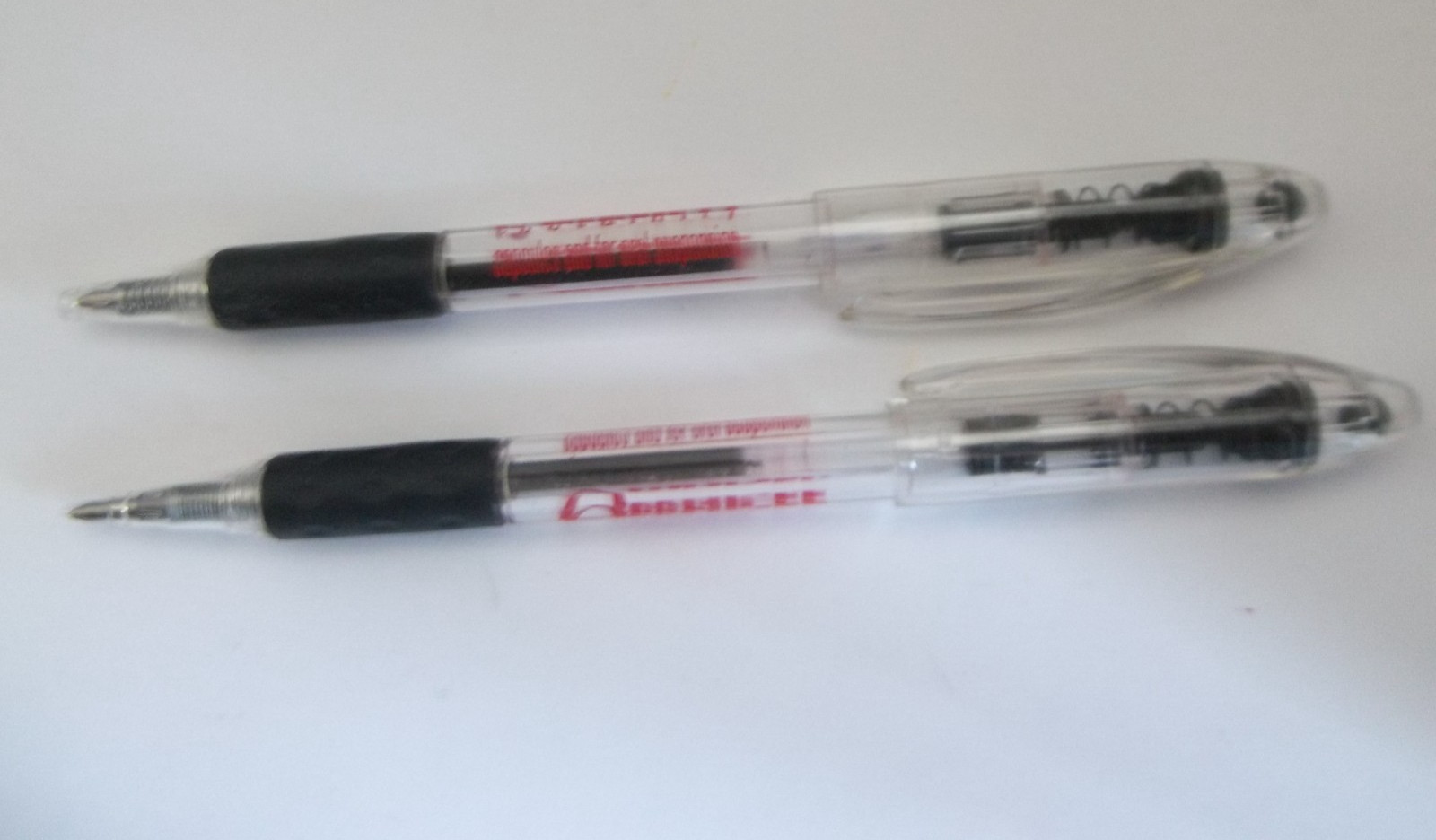OMNICEF Promotional Pen Lot of 2–Pharma Advertising – Rubberized Grip–Both Write