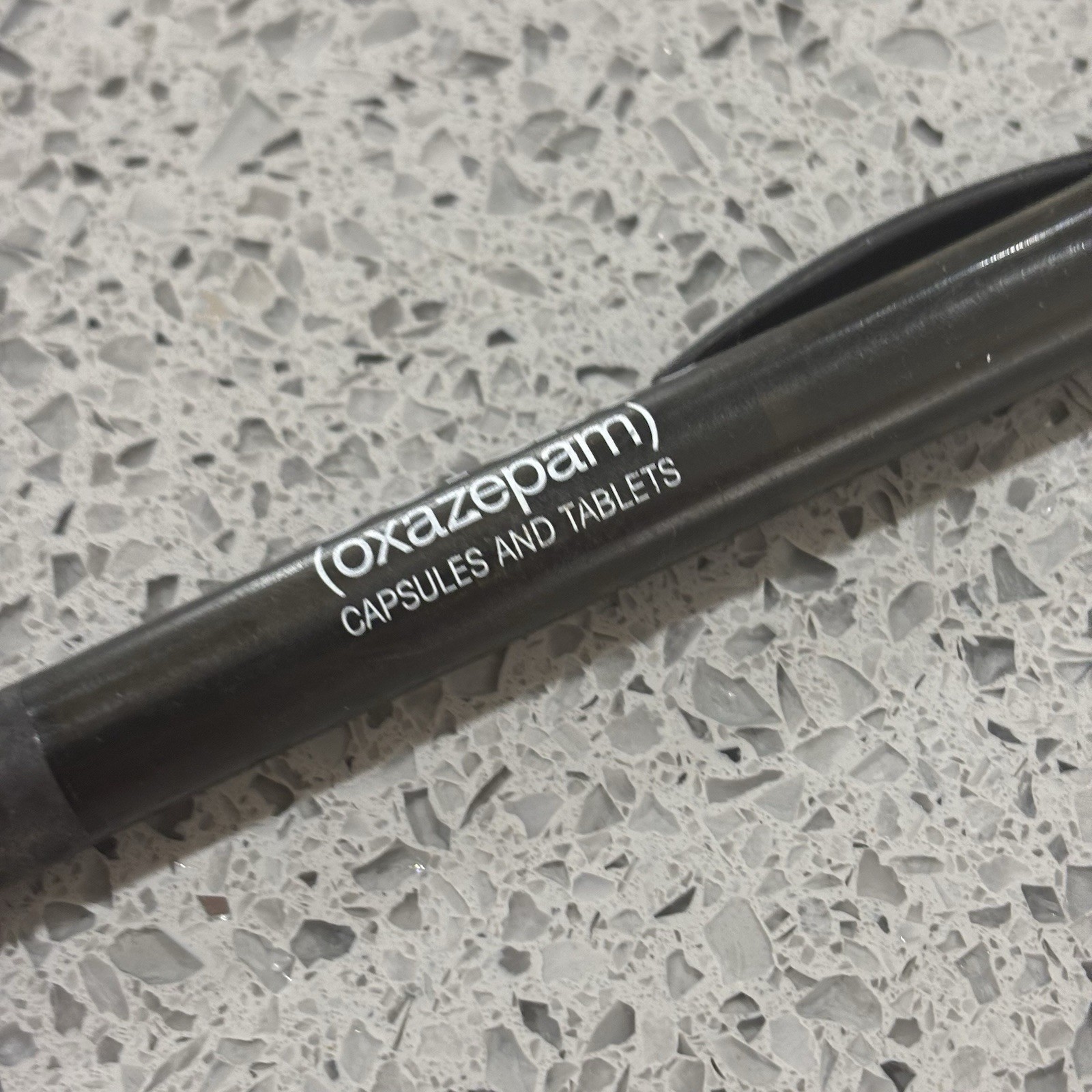vintage pharmaceutical Ink Pen Serax Oxazepam Black