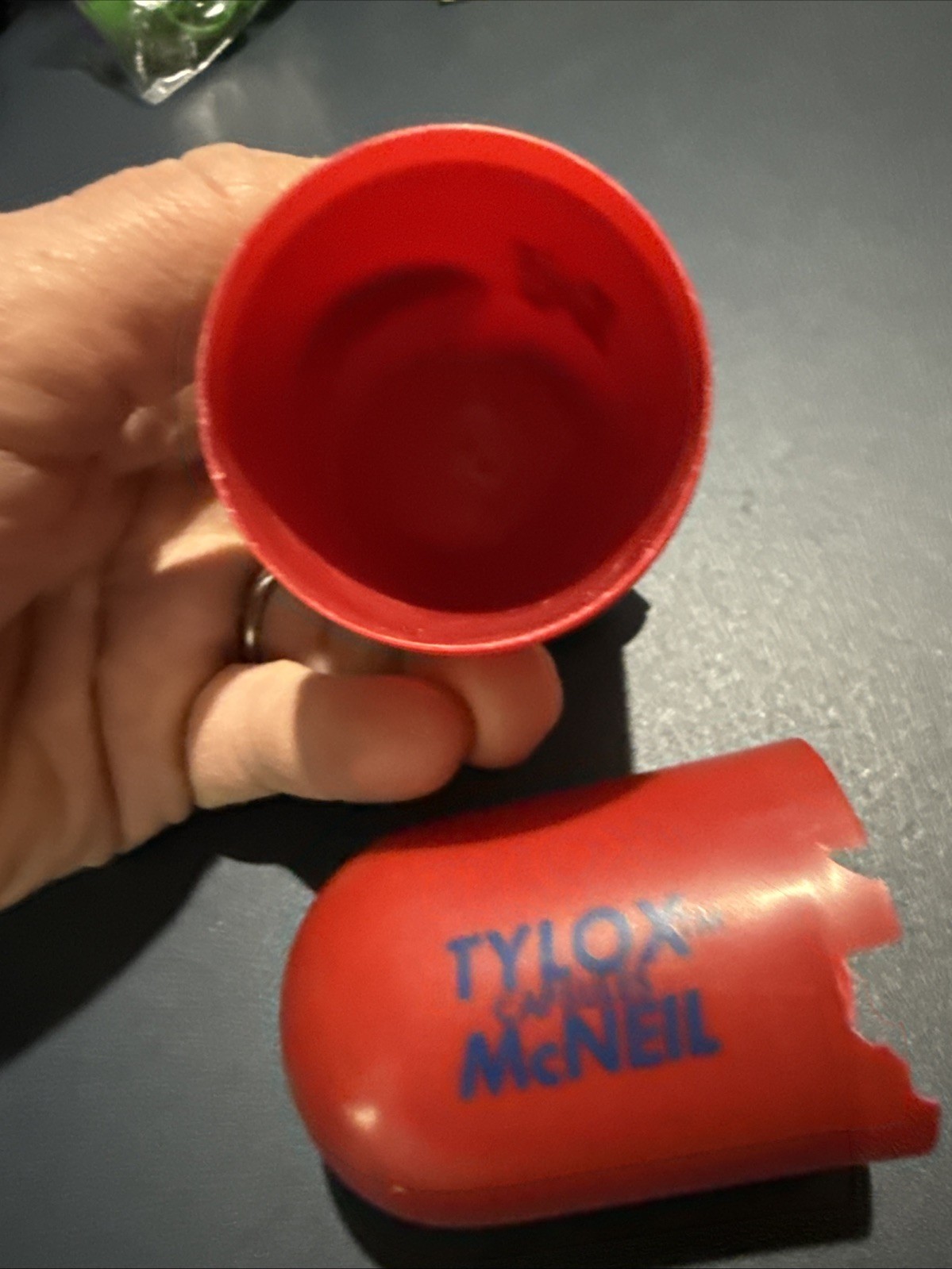 Vtg Tylenol Codeine Tylox Large Pill Box Capsule McNeil Pharma Drug Rep Promo 5″