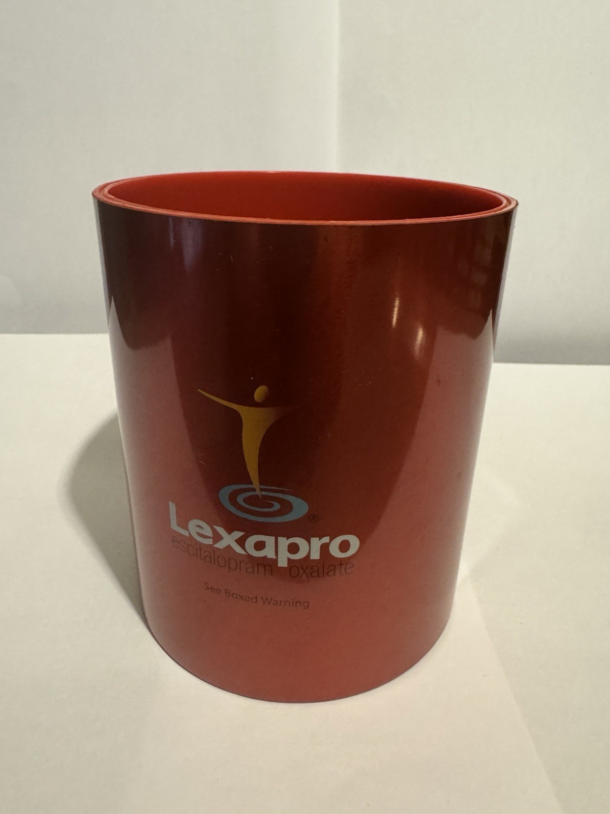 Lexapro Bipolar Mental Pharmaceutical Advertising Pen Pencil Cup Desk Top 4.75”