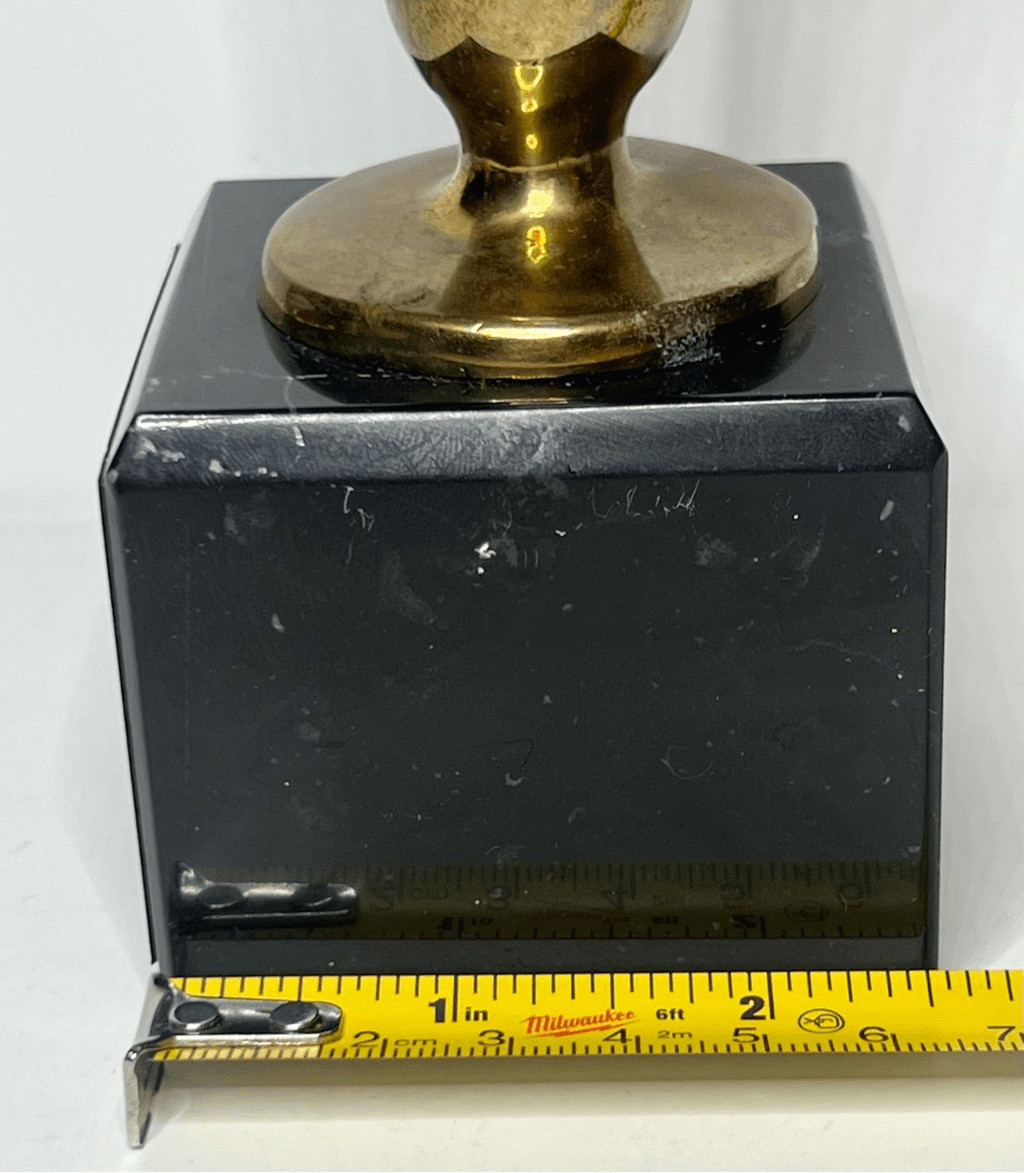VTG 1943 Solid Brass Pharmacy & Science College Beaker Golden Anniversary Award