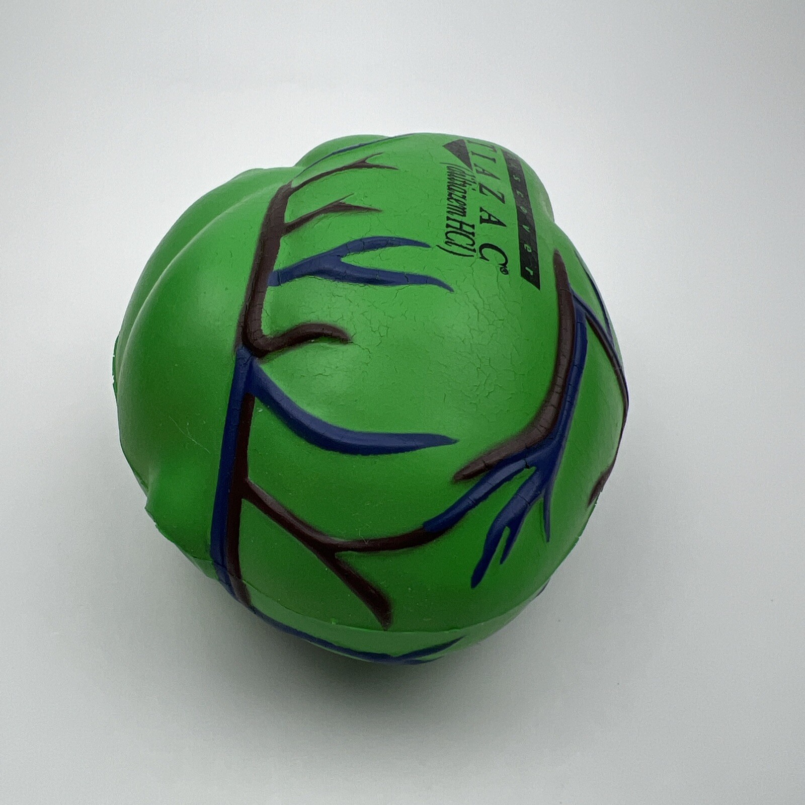 Tiazac Pharmaceutical Advertising Stress Ball Heart Green 1995 Vintage RARE